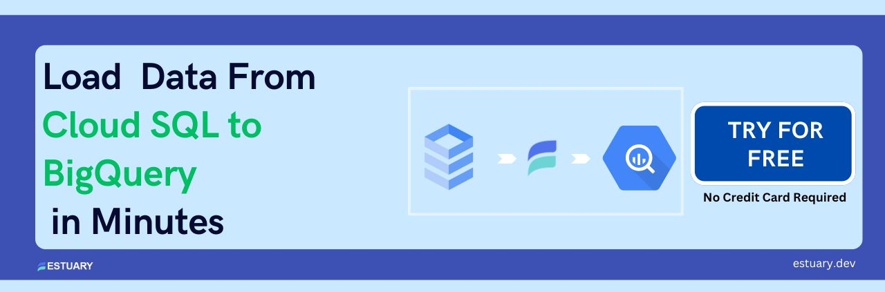 Load  Data From Cloud SQL to BigQuery