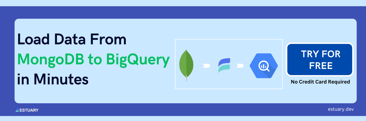 Load Data From MongoDB to BigQuery