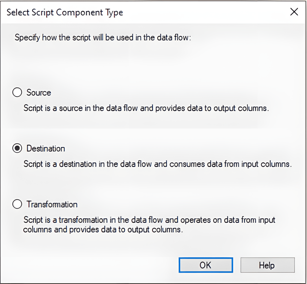 SQL Server to MongoDB - Selecting Destination in the OLE DB Connection Manager