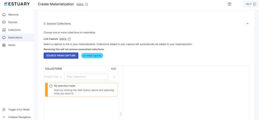 Confluence to Redshift - Redshift Source Capture