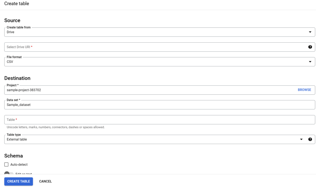 Chargebee to BigQuery-BigQuery Step 2