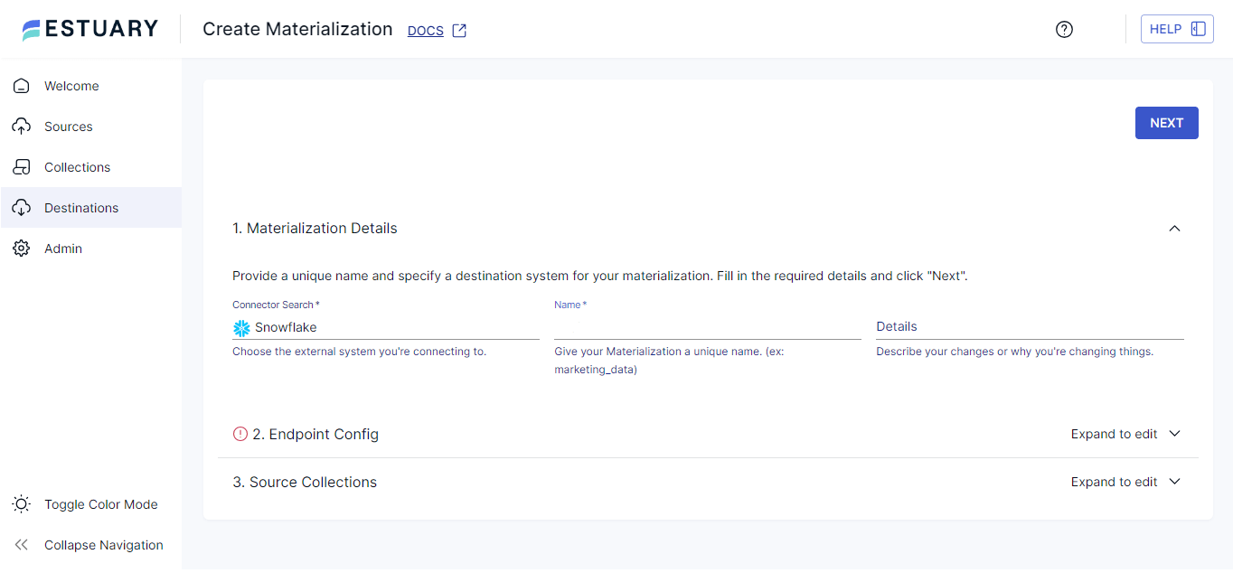 Intercom to Snowflake - Snowflake materialization Details