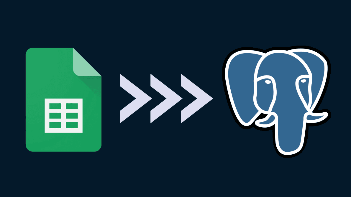 google sheets to postgres