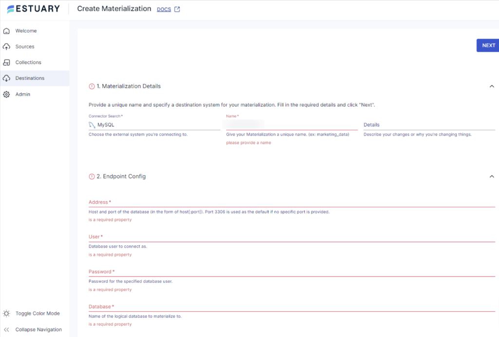 Airtable to MySQL - Materialization Details