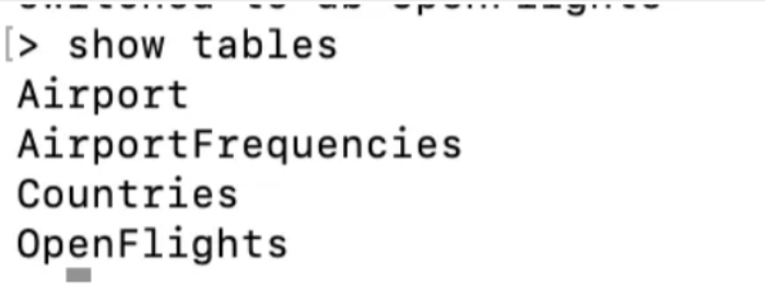 Airtable to MongoDB - show tables