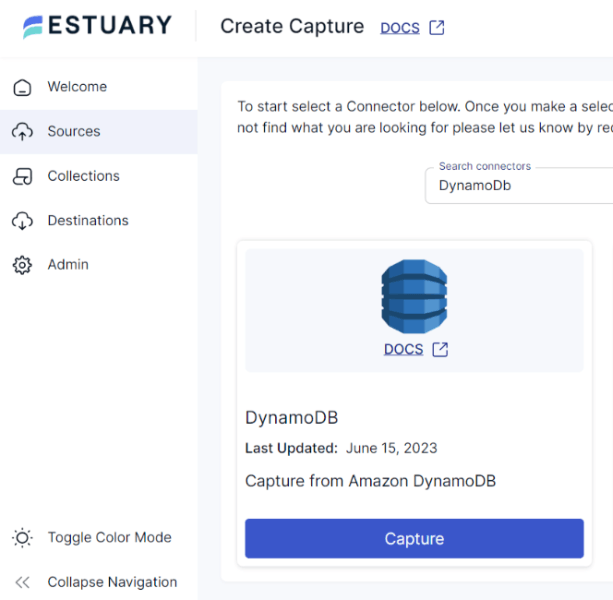 DynamoDB to BigQuery -  Dynamo DB Capture